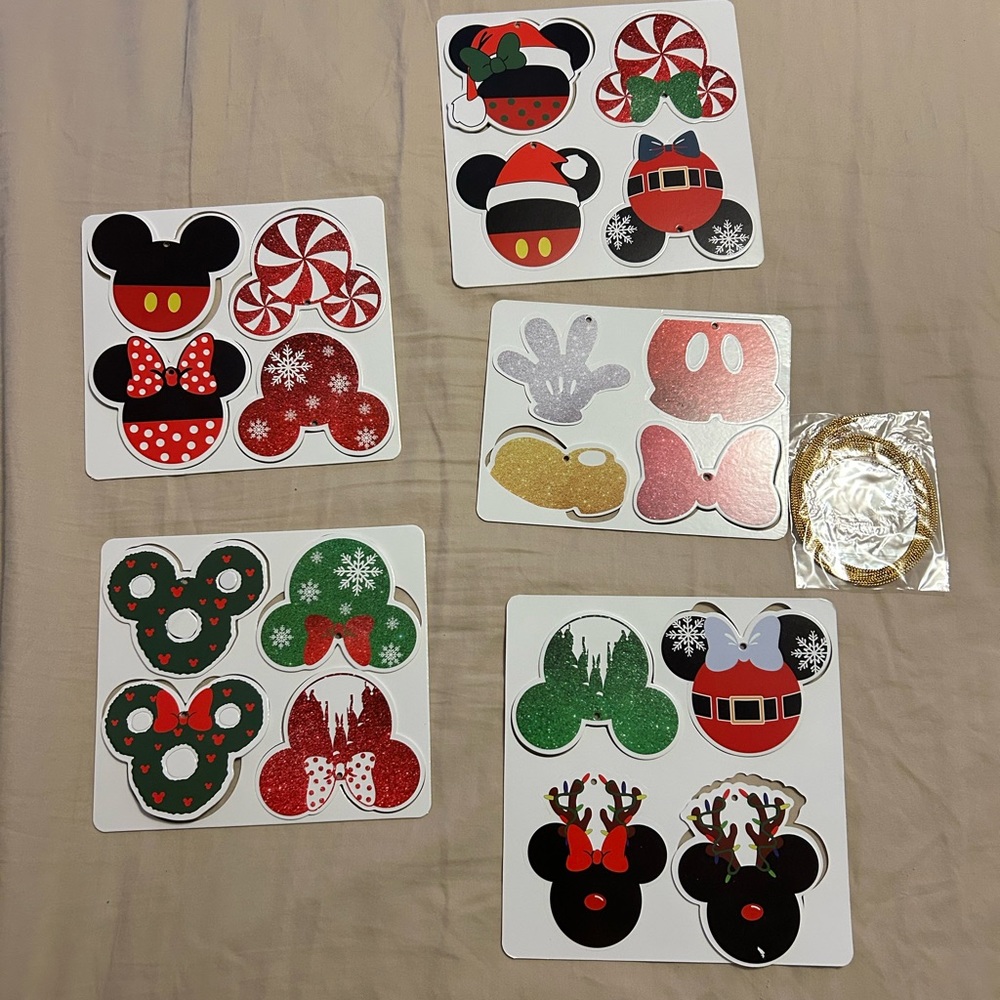 Disney Christmas Ornaments Set of 20 - Picture 1 of 1